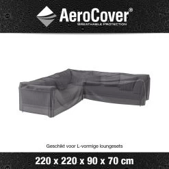 AeroCover Loungesethoes 220x220x90xH70 Cm - Antraciet -Gardena Winkel 1200x1200 106