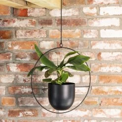QUVIO Bloempot Hangend / Bloempotten Voor Binnen / Bloempotten / Bloempot Binnen / Bloempot Met Ophanghaak - Metaal -Gardena Winkel 1200x1200 1154