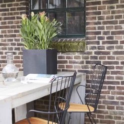 Capi Europe - Bloempot Vierkant Smooth NL - 30x30x30 - Zwart - Voor Binnen En Buiten - KBL902 -Gardena Winkel 1200x1200 1164