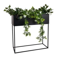 Atmosphera Staande Plantenbak Metaal Zwart 2-delig -Gardena Winkel 1200x1200 1210