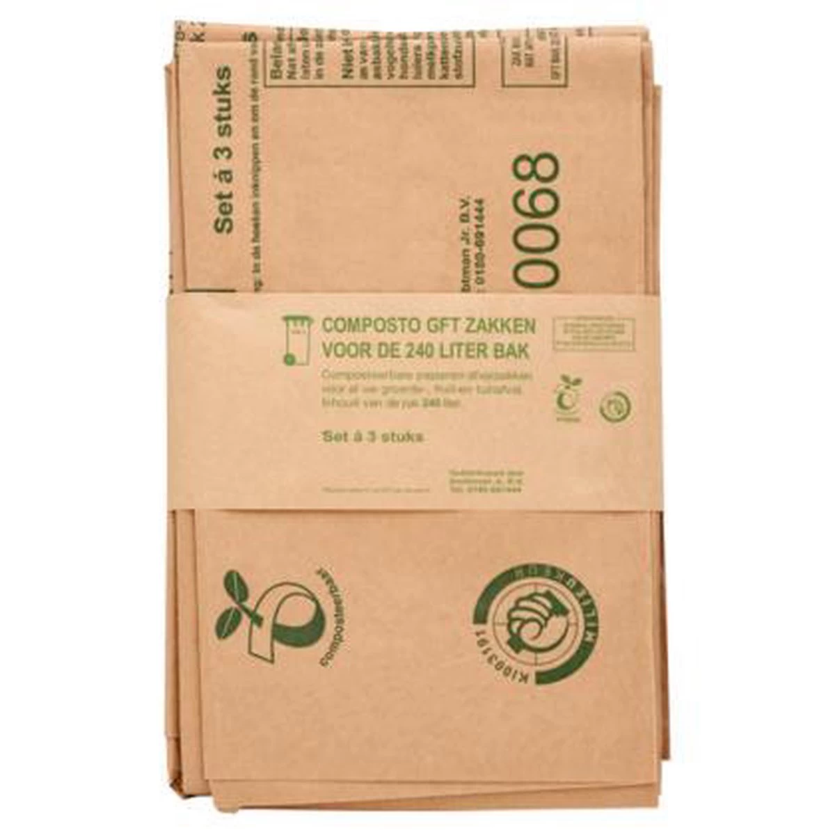 Composto GFT 240L Containerzak Set à 30 Stuks 2 Composto GFT 240L Containerzak Set à 30 Stuks - Afbeelding 2