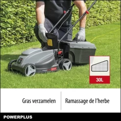 Powerplus POWEG63703 Elektrische Grasmaaier - Grasmachine Voor Kleine Tuin - 1000 W - 32cm Maaibreedte - 30L Opvangbak - Verstelbare Maaihoogte -Gardena Winkel 1200x1200 1522