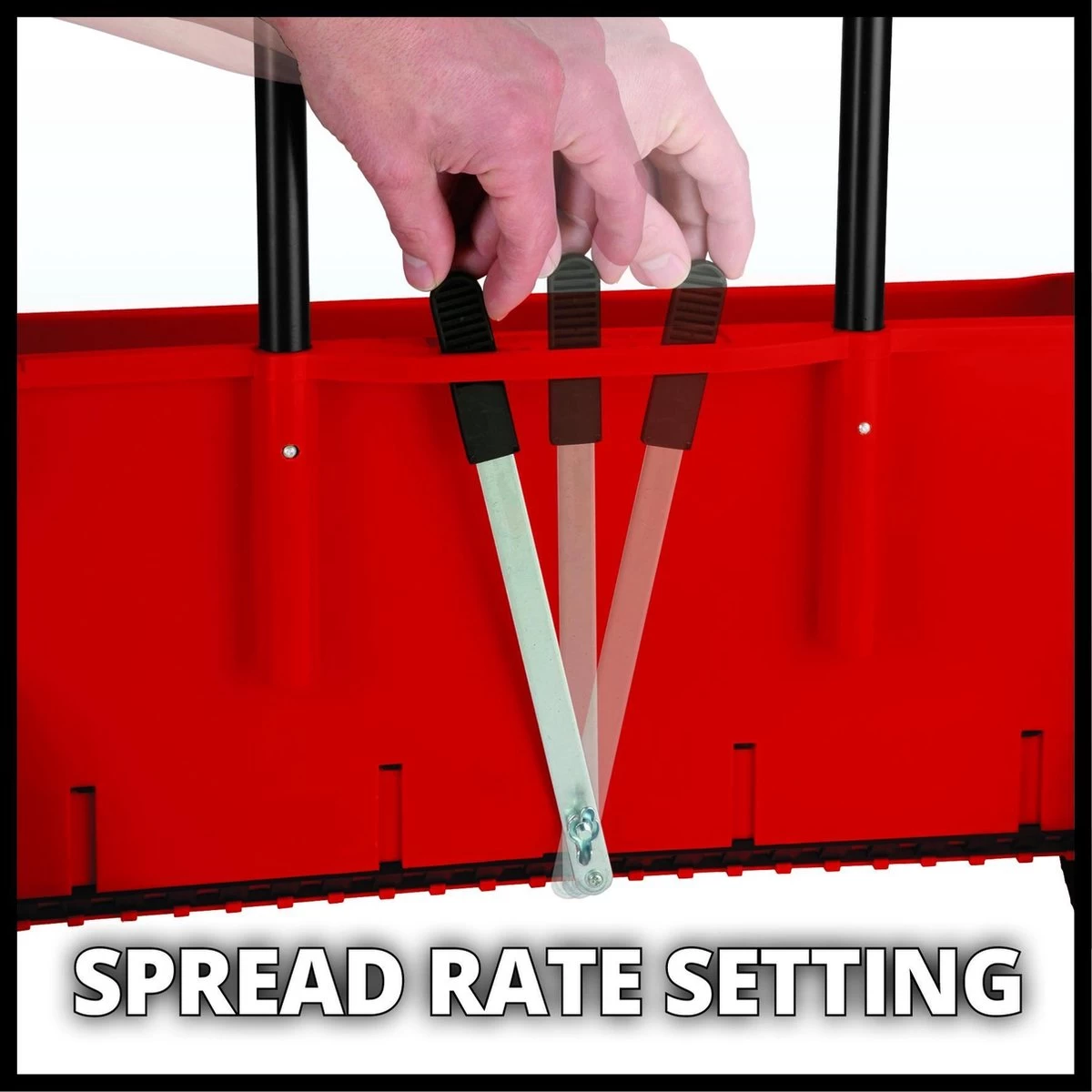 Einhell Strooiwagen GC-SR 12 (12 L - 45 Cm Strooibreedte - Dubbele Duwstang - Kliksluiting Aan Beide Zijden - Verstelhendel - Corrosiebestendige Rol - Behuizing Van Breukvast Kunststof) 4 Einhell Strooiwagen GC-SR 12 (12 L - 45 Cm Strooibreedte - Dubbele Duwstang - Kliksluiting Aan Beide Zijden - Verstelhendel - Corrosiebestendige Rol - Behuizing Van Breukvast Kunststof) - Afbeelding 4