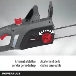Powerplus POWEG10110 Elektrische Kettingzaag - 2200W - Zwaardlengte 400mm - Automatische Kettingsmering - Incl. 1x Ketting En 1x Zwaard -Gardena Winkel 1200x1200 1698
