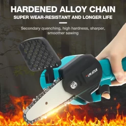Merkloos Mini Accu Kettingzaag - 4 Inch Elektrische Boomzaag - Handkettingzaag - Met 2 Accu En 1 Oplader - Voor Tuinboom Ranch Bomen Snijden Hout- Blauw 31 Merkloos Mini Accu Kettingzaag - 4 Inch Elektrische Boomzaag - Handkettingzaag - Met 2 Accu En 1 Oplader - Voor Tuinboom Ranch Bomen Snijden Hout- Blauw -Gardena Winkel 1200x1200 1701