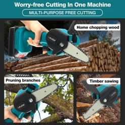 Merkloos Mini Accu Kettingzaag - 4 Inch Elektrische Boomzaag - Handkettingzaag - Met 2 Accu En 1 Oplader - Voor Tuinboom Ranch Bomen Snijden Hout- Blauw 32 Merkloos Mini Accu Kettingzaag - 4 Inch Elektrische Boomzaag - Handkettingzaag - Met 2 Accu En 1 Oplader - Voor Tuinboom Ranch Bomen Snijden Hout- Blauw -Gardena Winkel 1200x1200 1702