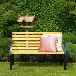 Dutcc 41142 - Tuinbank - Woodstock - 120 Cm – Zwart -Gardena Winkel 1200x1200 176