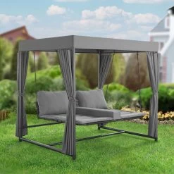 Schommelbank / Ligbank Kassandra - Donkergrijs -Gardena Winkel 1200x1200 190