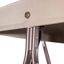 SORARA® Luxe Schommelbank Met Zonnescherm - Bruin - Zware Kwaliteit. 15 SORARA® Luxe Schommelbank Met Zonnescherm - Bruin - Zware Kwaliteit. -Gardena Winkel 1200x1200 20