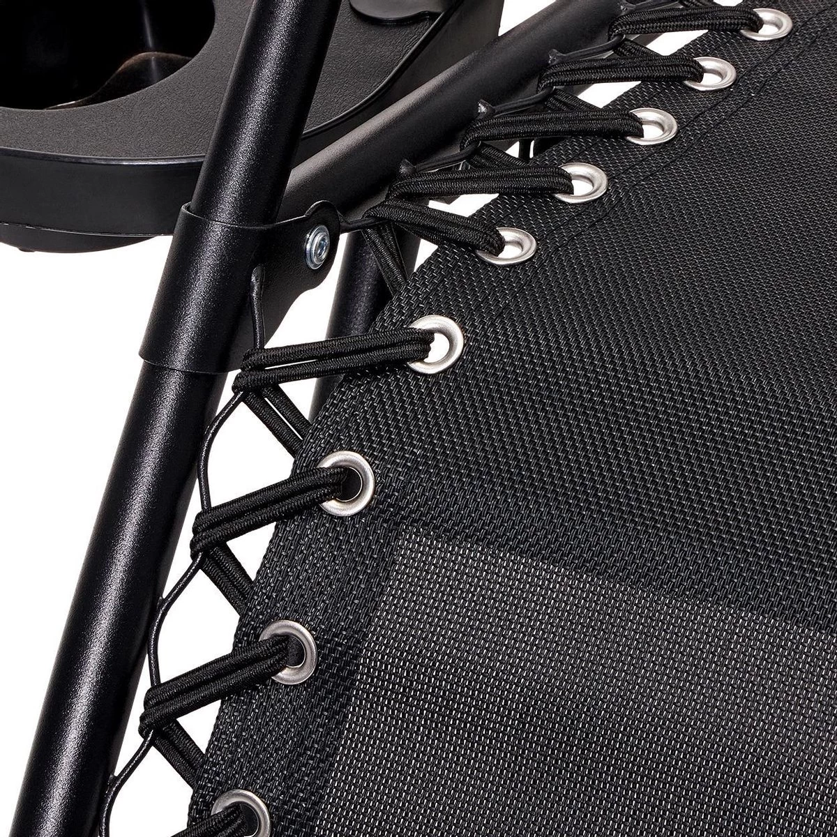 LifeGoods Opvouwbare Tuinstoelen - Verstelbaar Zonnescherm - 2 Stuks - 30°-90° Verstelbaar - Metaal - Zwart 5 LifeGoods Opvouwbare Tuinstoelen - Verstelbaar Zonnescherm - 2 Stuks - 30°-90° Verstelbaar - Metaal - Zwart - Afbeelding 5