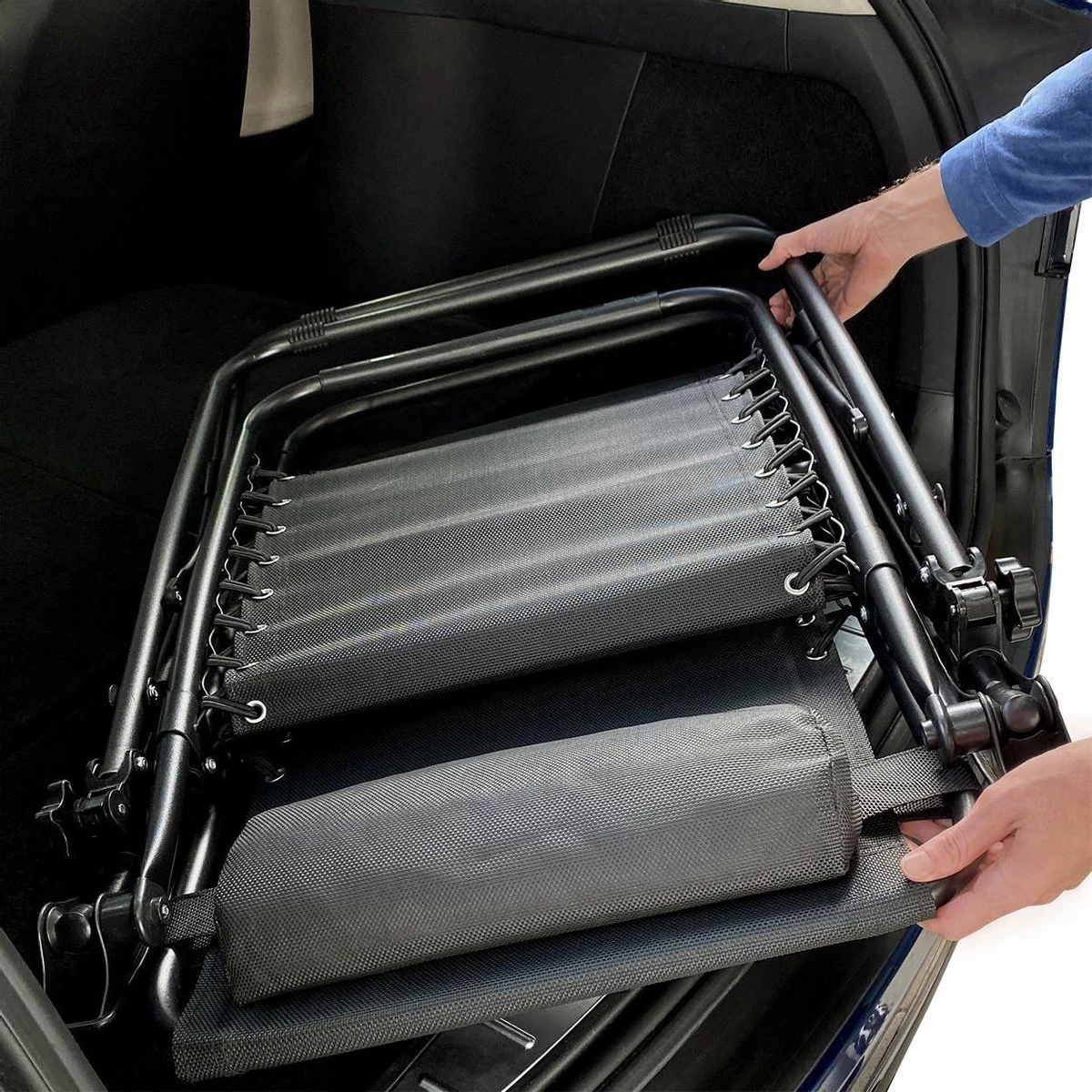 LifeGoods Opvouwbare Tuinstoelen - Verstelbaar Zonnescherm - 2 Stuks - 30°-90° Verstelbaar - Metaal - Zwart 6 LifeGoods Opvouwbare Tuinstoelen - Verstelbaar Zonnescherm - 2 Stuks - 30°-90° Verstelbaar - Metaal - Zwart - Afbeelding 6