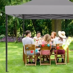 LifeGoods Partytent - 3x4.5 M - Zijwanden - Easy Up - Opvouwbaar - Waterdicht - Draagtas Met Wieltjes - Donkergrijs -Gardena Winkel 1200x1200 34