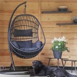 Hangstoel Sturdy Frame Zwart -Gardena Winkel 1200x1200 357