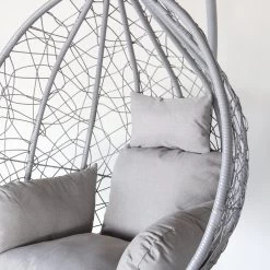 Egg Hangstoel Roundabout Grijs -Gardena Winkel 1200x1200 366