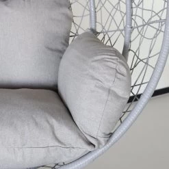 Egg Hangstoel Roundabout Grijs -Gardena Winkel 1200x1200 367