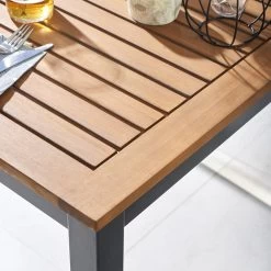 NATERIAL - Tuintafel Vierkant ORIS - 4 Personen - Houten Tafel 90x90 Cm - Aluminium - Met Houten Blad - Eucalyptus 9 NATERIAL - Tuintafel Vierkant ORIS - 4 Personen - Houten Tafel 90x90 Cm - Aluminium - Met Houten Blad - Eucalyptus -Gardena Winkel 1200x1200 407