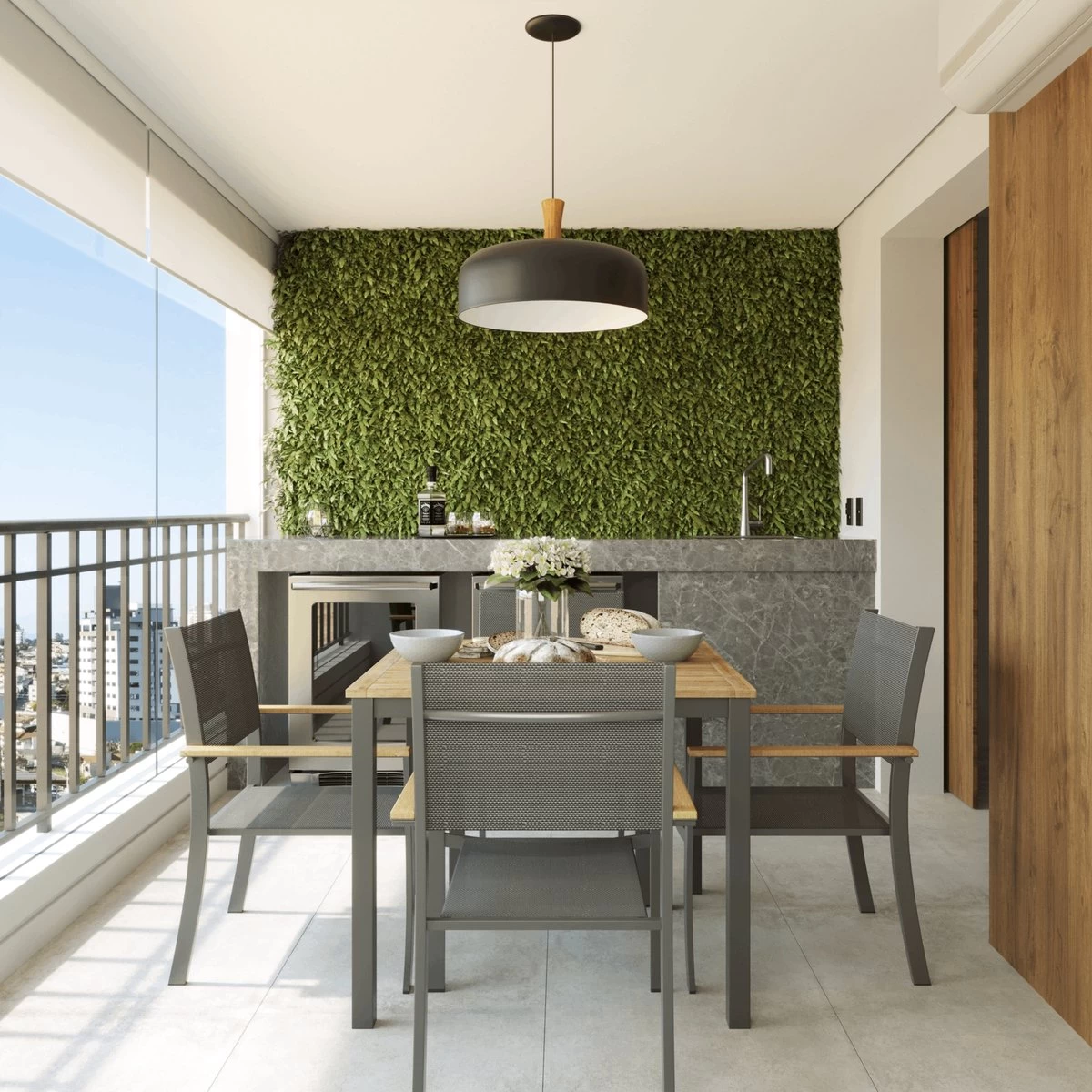 NATERIAL - Tuintafel Vierkant ORIS - 4 Personen - Houten Tafel 90x90 Cm - Aluminium - Met Houten Blad - Eucalyptus 5 NATERIAL - Tuintafel Vierkant ORIS - 4 Personen - Houten Tafel 90x90 Cm - Aluminium - Met Houten Blad - Eucalyptus - Afbeelding 5