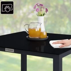 Casaria – Tuintafel – Aluminium – 90x90x75cm –Antraciet -Gardena Winkel 1200x1200 428