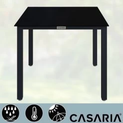 Casaria – Tuintafel – Aluminium – 90x90x75cm –Antraciet -Gardena Winkel 1200x1200 430