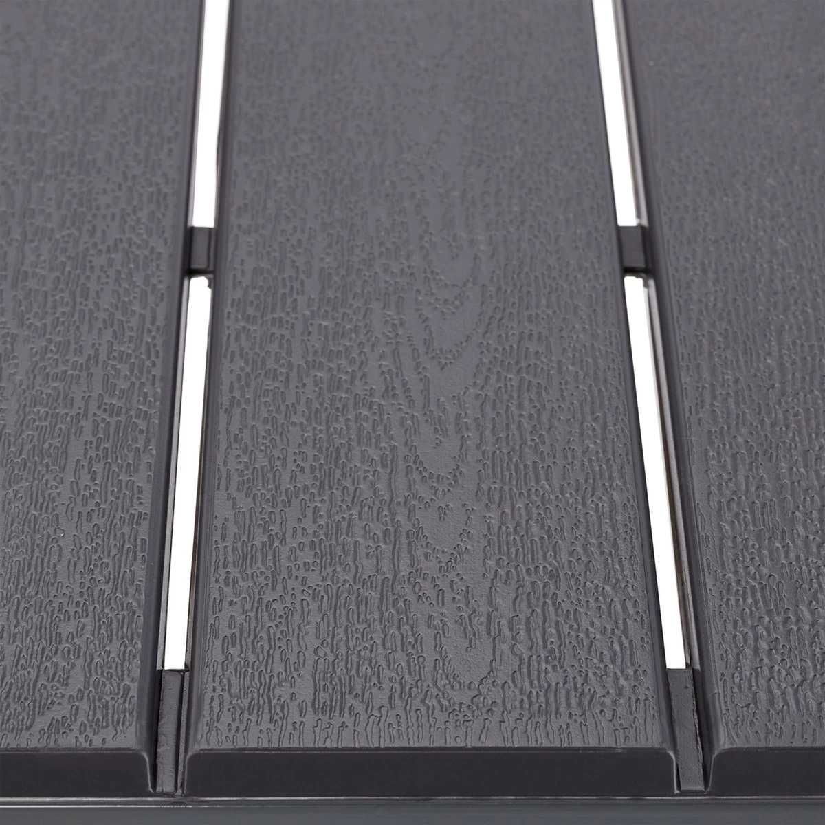 Relaxdays Tuintafel Vierkant - Grijze Buitentafel - Eettafel Tuin - Moderne Balkontafel 5 Relaxdays Tuintafel Vierkant - Grijze Buitentafel - Eettafel Tuin - Moderne Balkontafel - Afbeelding 5