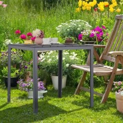 Relaxdays Tuintafel Vierkant - Grijze Buitentafel - Eettafel Tuin - Moderne Balkontafel 14 Relaxdays Tuintafel Vierkant - Grijze Buitentafel - Eettafel Tuin - Moderne Balkontafel -Gardena Winkel 1200x1200 464