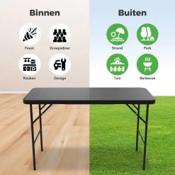 LifeGoods Klaptafel - Inklapbaar - 120 Cm - 4 Personen - Zwart 12 LifeGoods Klaptafel - Inklapbaar - 120 Cm - 4 Personen - Zwart -Gardena Winkel 1200x1200 473