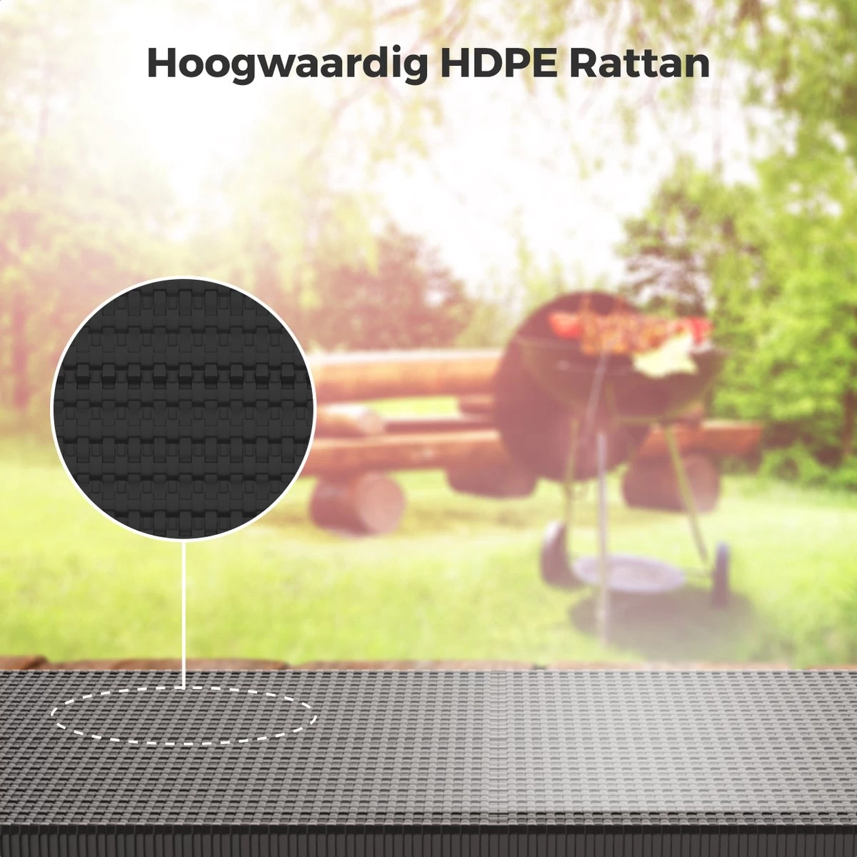 LifeGoods Klaptafel - Inklapbaar - 120 Cm - 4 Personen - Zwart 7 LifeGoods Klaptafel - Inklapbaar - 120 Cm - 4 Personen - Zwart - Afbeelding 7