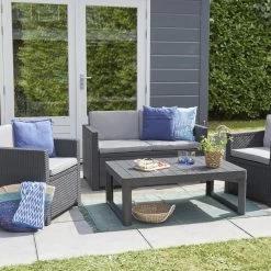 Allibert Lyon Tuintafel - 116x71,5x66/40 Cm - Grafiet 20 Allibert Lyon Tuintafel - 116x71,5x66/40 Cm - Grafiet -Gardena Winkel 1200x1200 534