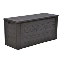 Merkloos Woody Tuin Opbergbox - 324 Liter 45x120x60 Cm - Tuinkussenbox - Antraciet/bruin -Gardena Winkel 1200x1200 601