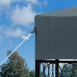 Casaria Paviljoen Lorca 3x3m - UV-bescherming 50+ Metaal - Antraciet -Gardena Winkel 1200x1200 627