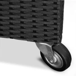 Casaria Wicker Opbergbox - Waterdicht 121,5cm Met Wielen - Grijs -Gardena Winkel 1200x1200 63