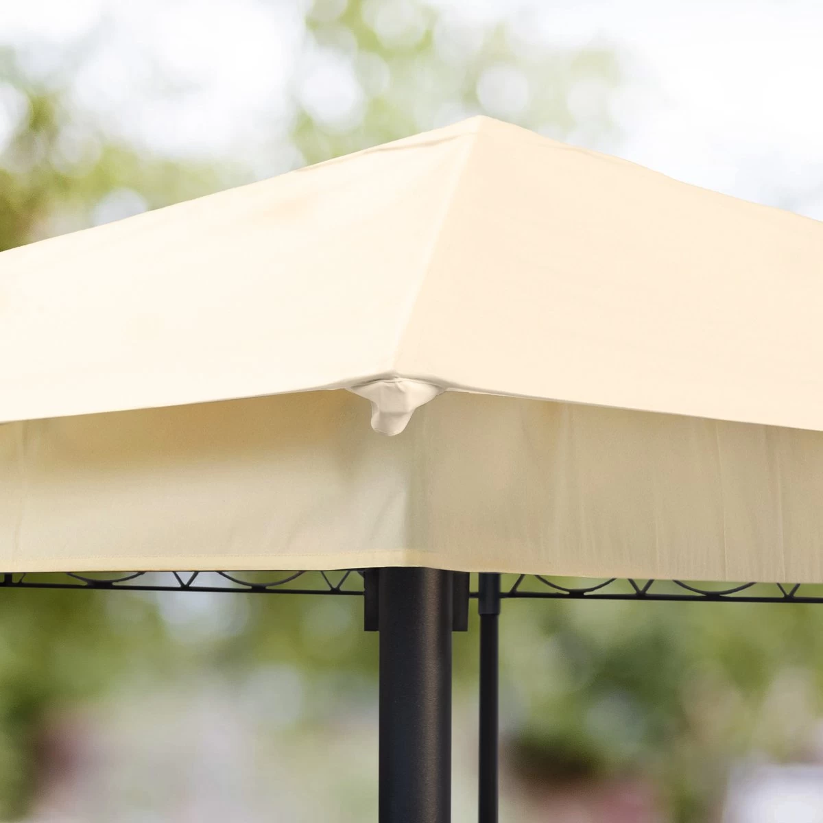 Tuinpaviljoen 3x3 M Waterdicht Paviljoen Met 4 Zijwanden Tuintent Ca. 180 G/m² Dakzeil In Crème Partytent 11 Tuinpaviljoen 3x3 M Waterdicht Paviljoen Met 4 Zijwanden Tuintent Ca. 180 G/m² Dakzeil In Crème Partytent - Afbeelding 11