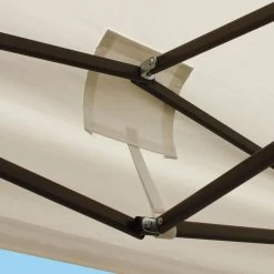 LifeGoods Partytent - 3x3 M - Zijwanden - Easy Up - Opvouwbaar - Waterdicht - Draagtas Met Wieltjes - Beige -Gardena Winkel 1200x1200 670