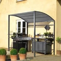 Merkloos Barbecue Overkapping Afm. 233 X 145 Cm Zwart 7 Merkloos Barbecue Overkapping Afm. 233 X 145 Cm Zwart -Gardena Winkel 1200x1200 676
