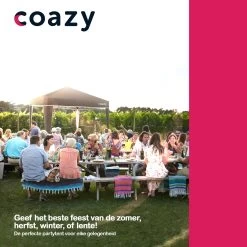 Coazy Waterdichte Partytent 3x3 Meter Opvouwbaar - Paviljoen - Easy Up - Pop-up Tent Met Haringen, Touw En Anti Slip Poten - Waterdicht - Partytenten Weerbestendig -Gardena Winkel 1200x1200 74