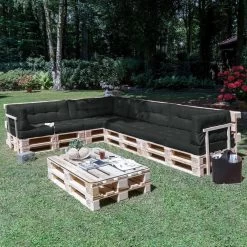 Beautissu Eco Elements Palletkussen – Rugkussen 120x40x15 Cm Voor Palletbank - Kussen Graphiet Grijs - Palletkussens In Matraskussen Kwaliteit -Gardena Winkel 1200x1200 785