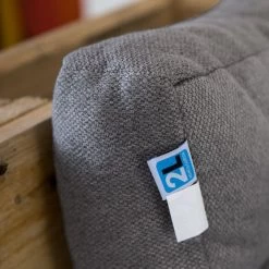 2L Home & Garden Rugkussen Metro Grijs - 60 X 40cm -Gardena Winkel 1200x1200 789