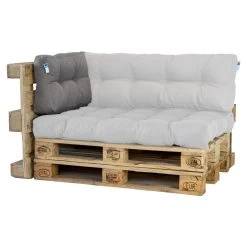 2L Home & Garden Rugkussen Metro Grijs - 60 X 40cm -Gardena Winkel 1200x1200 792