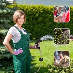 Buxibo - Wandslangenbox 20 Meter + 2 Meter - Tuinslang Met Haspel - 9 Sproei Standen - Slangenhouder 180° Draaibaar - Tuinslanghaspel Zwart+ Gratis Sproeier - Zwart -Gardena Winkel 1200x1200 817