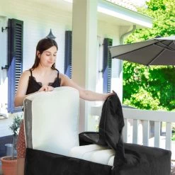 VONROC Premium Opbergtas Voor Lounge/tuinset Kussens – 75x75x90cm – Voor 6 Tot 8 Kussens -Gardena Winkel 1200x1200 82