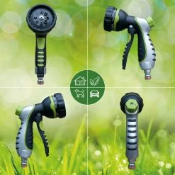 G-Flex Flexibele Tuinslang - Waterslang - 8 Verschillende Sproeistanden - Inclusief Opbergtas/splitter/Koppelstuk/Houder/Rubbers - 30 Meter -Gardena Winkel 1200x1200 866