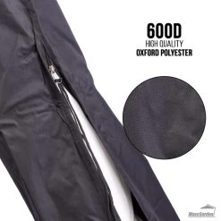 MaxxGarden Parasolhoes - Afdekhoes Voor Zweefparasol - Beschermhoes - 200-400 Cm - Met Rits En Trekkoord - Zwart -Gardena Winkel 1200x1200 87