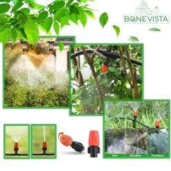 Bone Vista® 155 Stuks Water Druppelslang Irrigatiesysteem Tuin – Bewateringssysteem & Druppelsysteem -Gardena Winkel 1200x1200 899