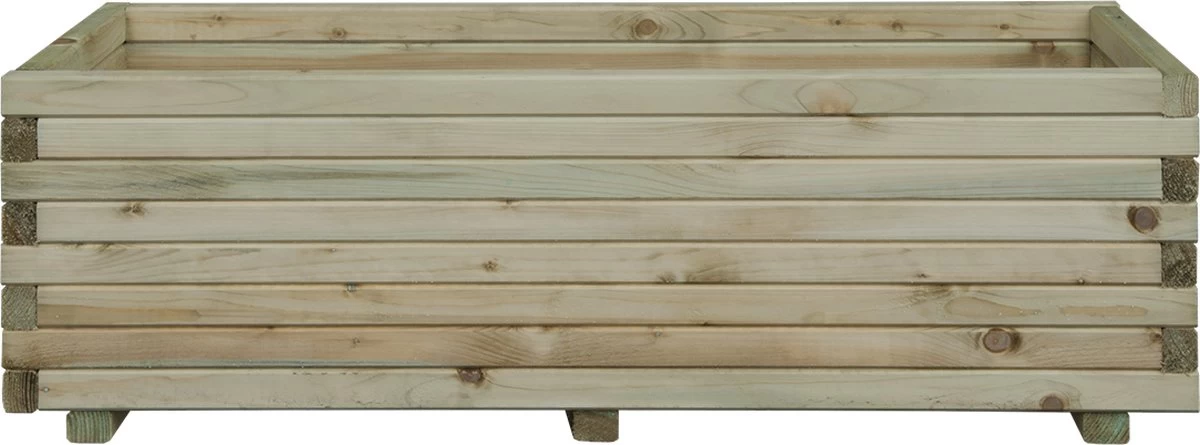 Intergard Houten Bloembakken Plantenbakken Rechthoek 80x40x35cm 2 Intergard Houten Bloembakken Plantenbakken Rechthoek 80x40x35cm - Afbeelding 2