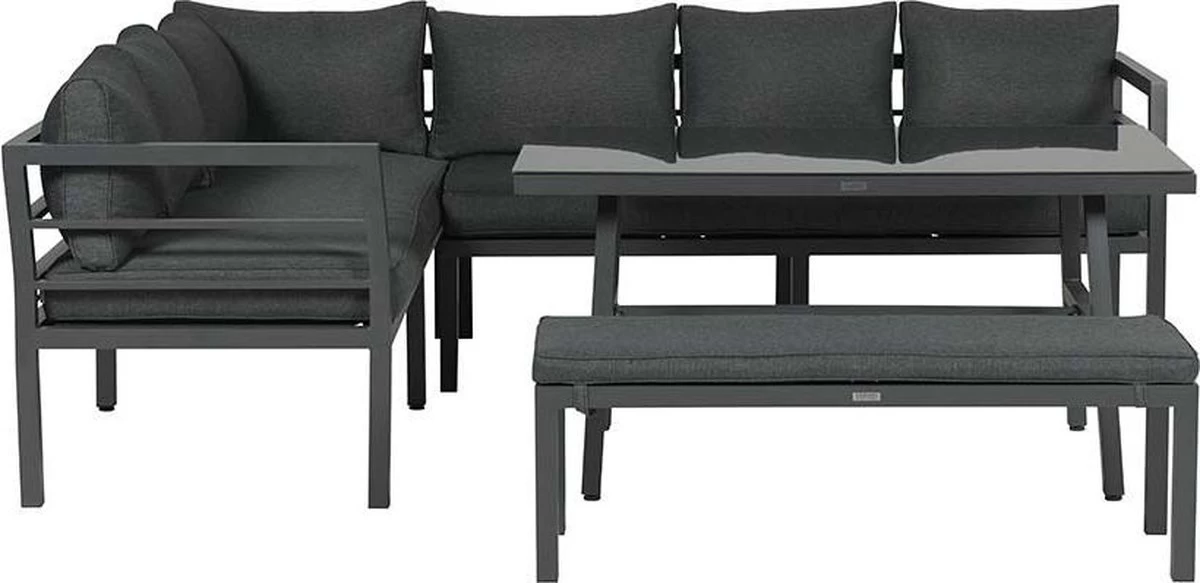 Blakes Lounge Diningset - 4 Delig - Donker Grijs 3 Blakes Lounge Diningset - 4 Delig - Donker Grijs - Afbeelding 3