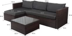 Loungebank Miko Bruin Tuin, Loungeset Buiten Wicker -Gardena Winkel 1200x598 1