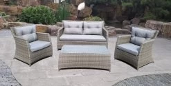 MaxxGarden Rattan Loungeset - 5 Persoons Zithoek - Wicker Tuinset - Incl. Kussens En Tafel -Gardena Winkel 1200x608 2