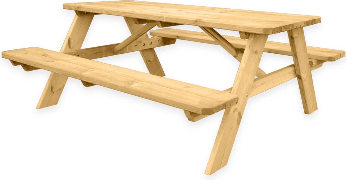 Goedkopepicknicktafels.nl | 180cm Lange Picknicktafel | Tuintafel 6 Persoons | De Luxe 180cm Lang | Geïmpregneerd Grenen Hout! 1 Goedkopepicknicktafels.nl | 180cm Lange Picknicktafel | Tuintafel 6 Persoons | De Luxe 180cm Lang | Geïmpregneerd Grenen Hout!