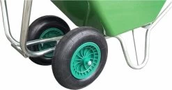 Kruiwagen Met Dubbel Luchtwiel Stal Eco Groen 160 Liter -Gardena Winkel 1200x634 3