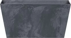 Prosperplast Kunststof Bloembak/plantenbak Rechthoek Betonlook 40 Cm Antraciet Grijs - Bloempotten/plantenpotten Voor Binnen En Buiten